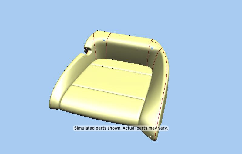 GM Genuine Parts Vecchio Base Sauvage Rear Driver Side Seat Cushion Cover