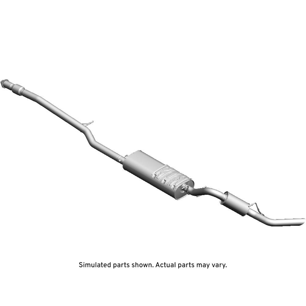 GM Genuine Parts Exhaust Muffler with Exhaust Pipe