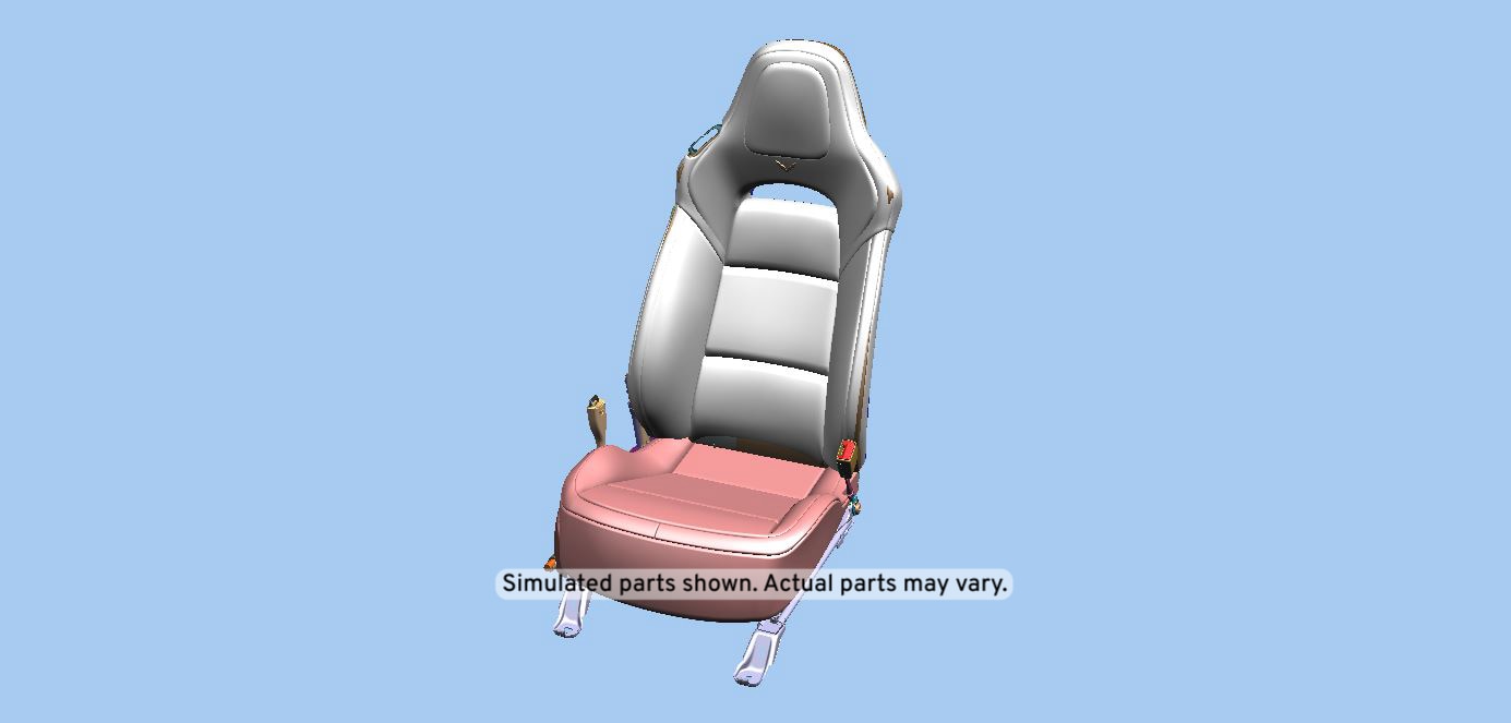 GM Genuine Parts Medium Ash Gray Passenger Seat