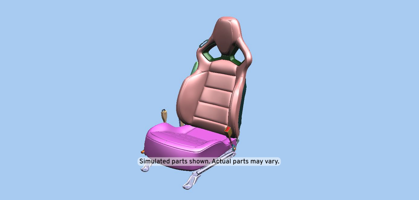 GM Genuine Parts Jet Black Passenger Seat