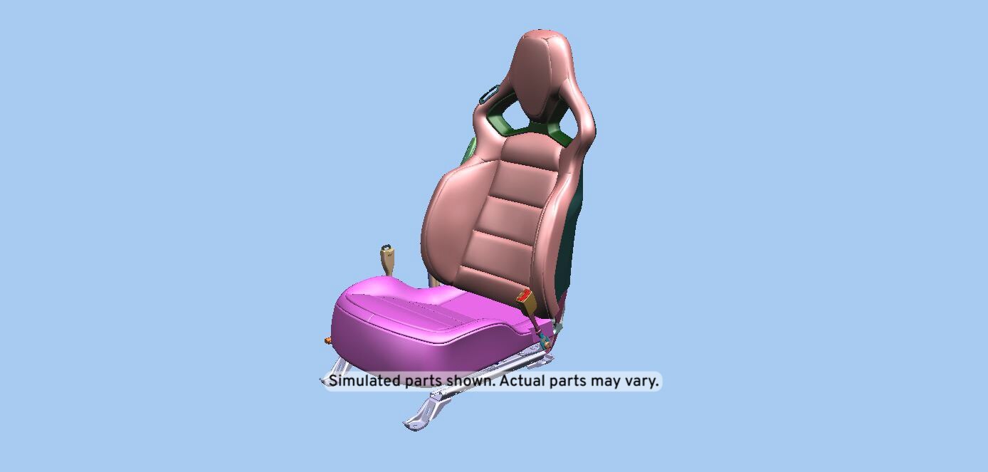 GM Genuine Parts Jet Black Passenger Seat