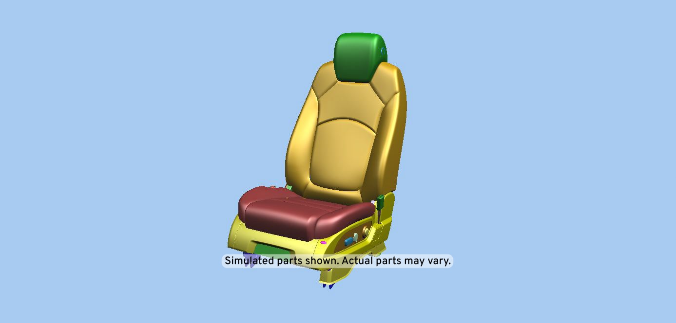 GM Genuine Parts Ebony Driver Seat