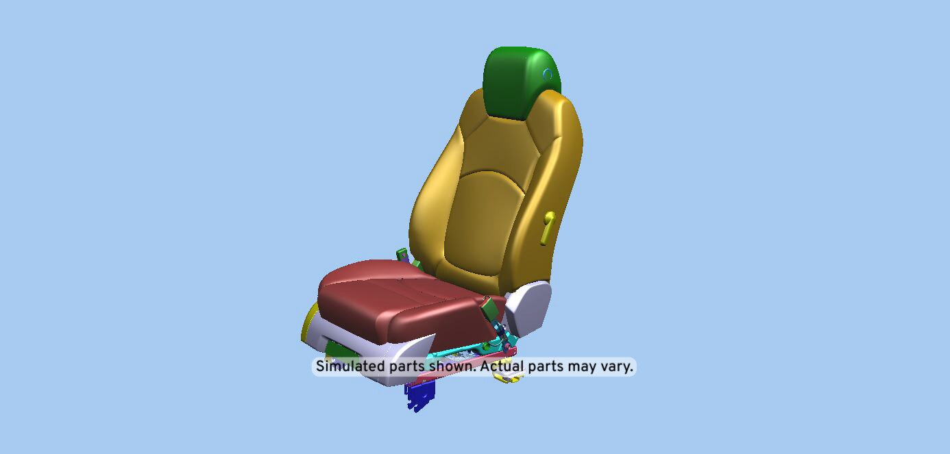 GM Genuine Parts Ebony Passenger Seat