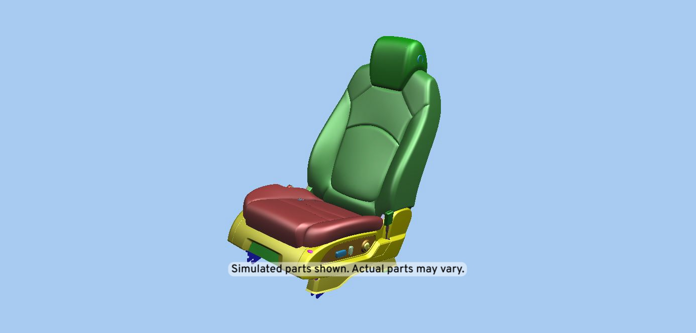 GM Genuine Parts Light Titanium Driver Seat
