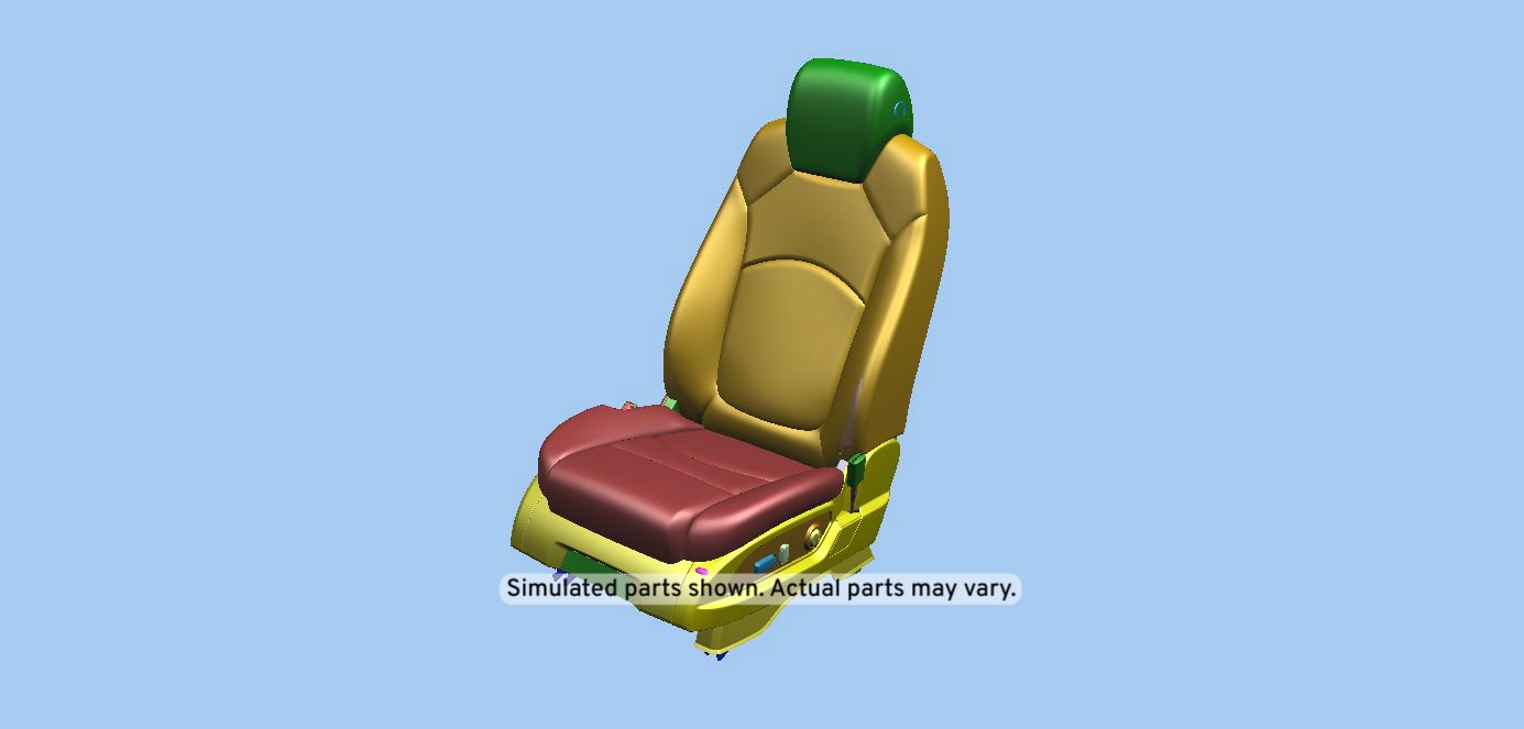 GM Genuine Parts Ebony Driver Seat