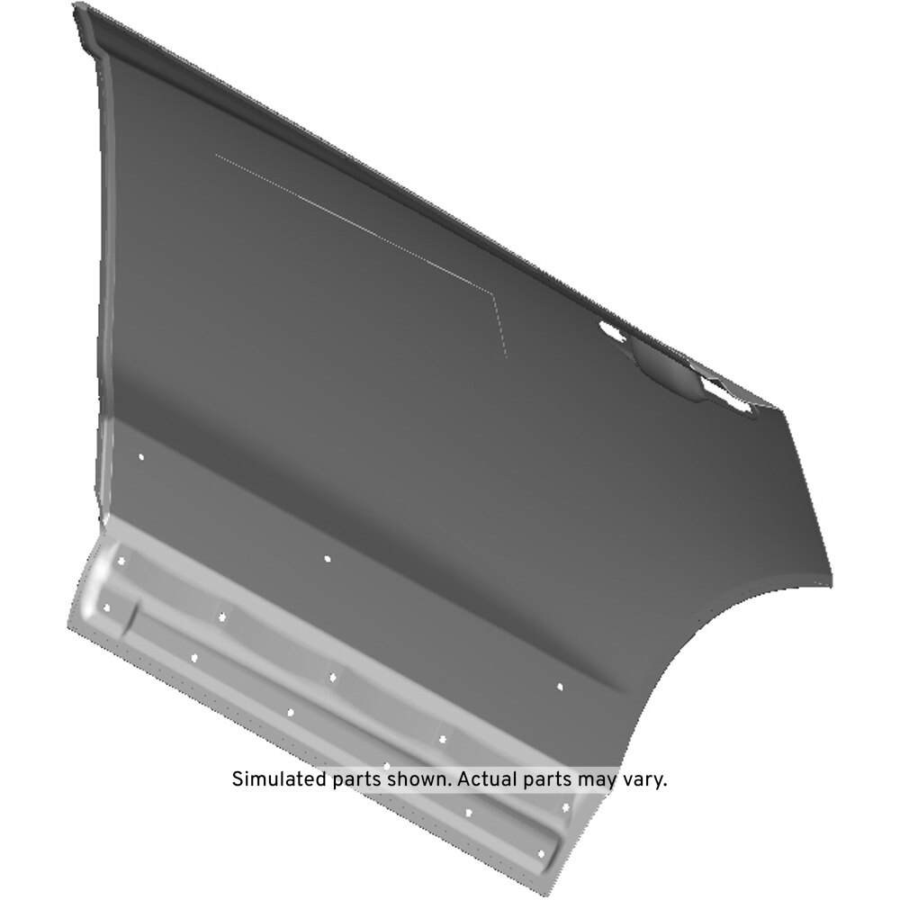 GM Genuine Parts Passenger Side Rear Outer Door Panel with Stiffener