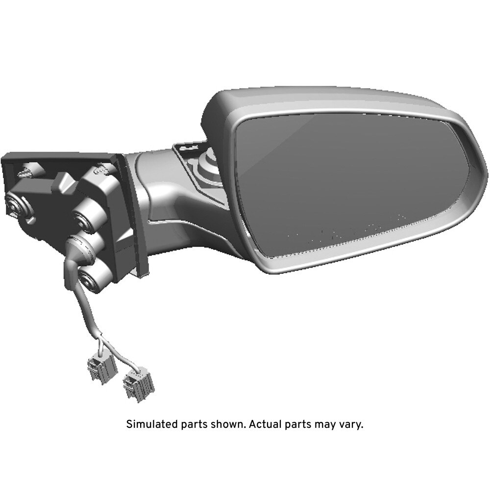 GM Genuine Parts Black Passenger Side Door Mirror Housing