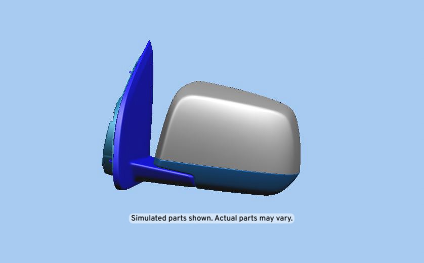 GM Genuine Parts Black Driver Side Door Mirror