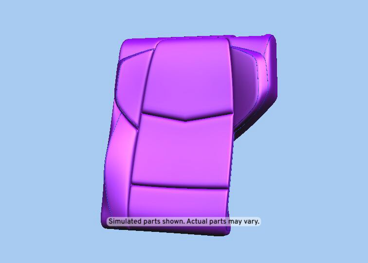 GM Genuine Parts Jet Black Rear Driver Side Seat Back Cover