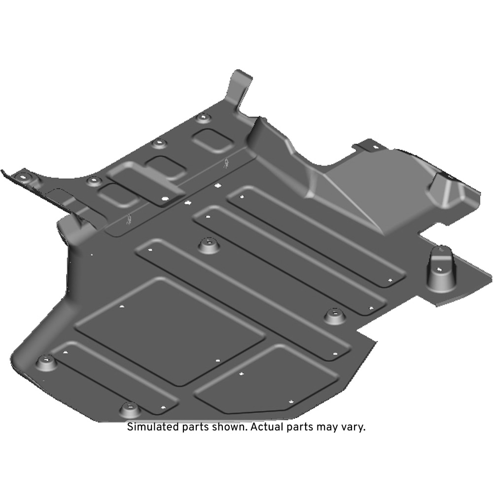 GM Genuine Parts Passenger Side Underbody Rear Air Deflector