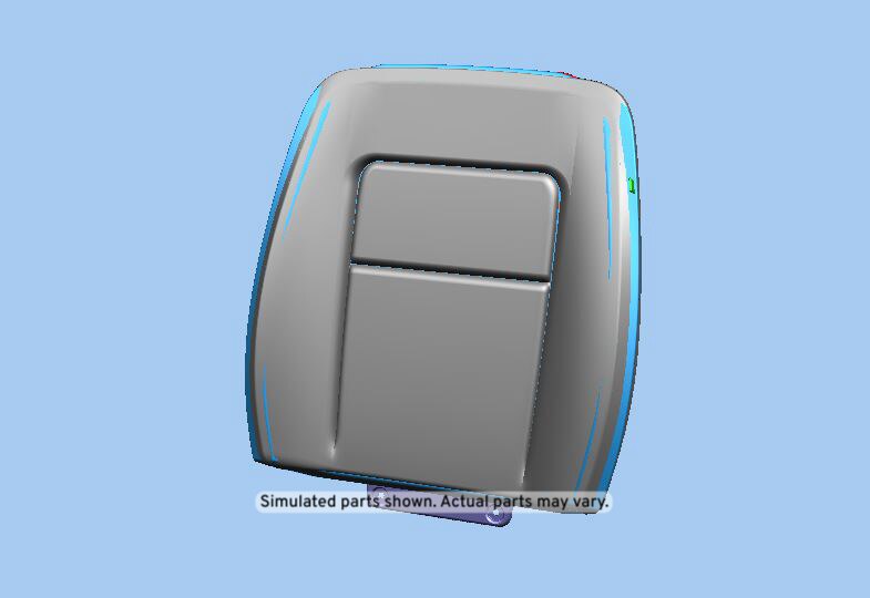 GM Genuine Parts Dark Ash Gray Rear Driver Side Seat Back Cushion Assembly