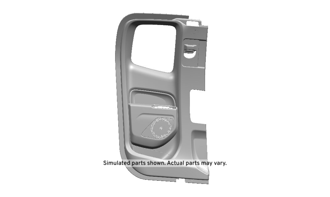 GM Genuine Parts Cocoa Passenger Side Rear Door Trim
