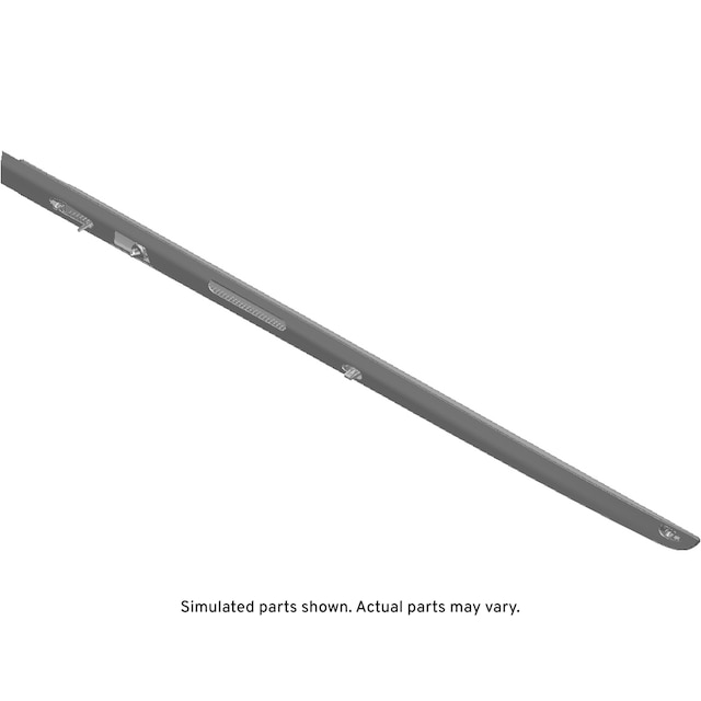 GM Genuine Parts Galvano Silver Rear Passenger Side Door Molding