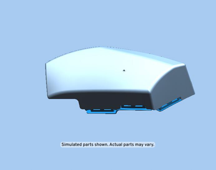 GM Genuine Parts Vecchio Base Sauvage Rear Passenger Side Seat Back Bolster
