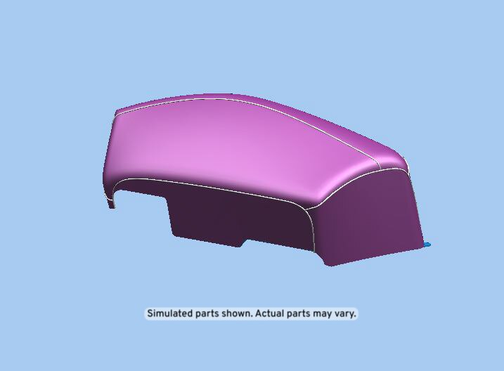 GM Genuine Parts Morello Red Base Sauvage Rear Passenger Side Seat Back Bolster