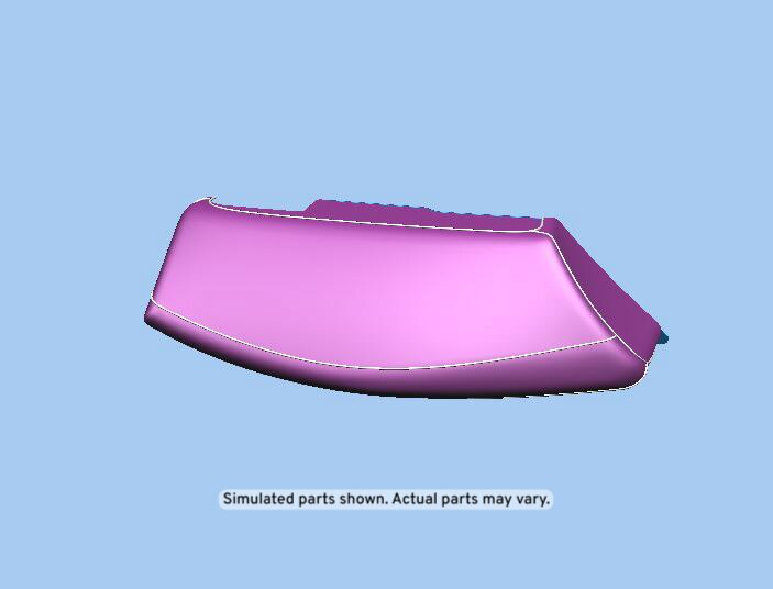 GM Genuine Parts Vecchio Base Sauvage Rear Driver Side Seat Back Bolster