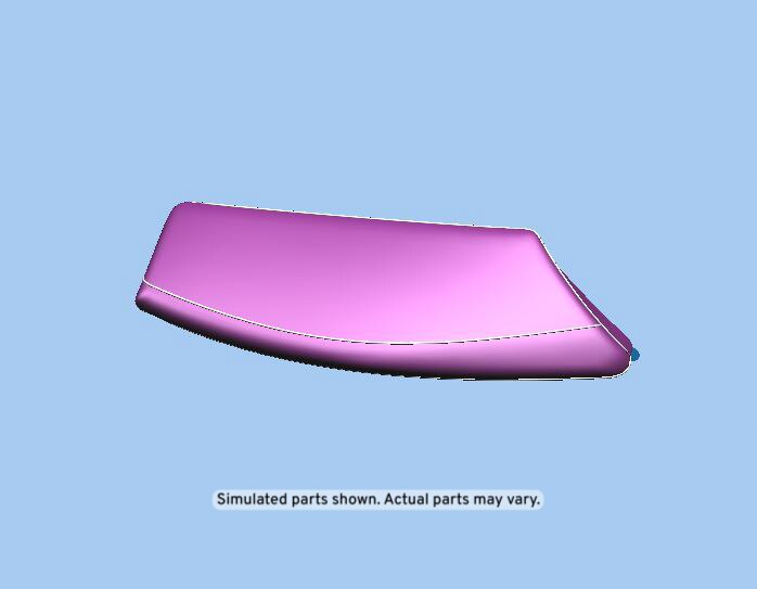 GM Genuine Parts Morello Red Base Sauvage Rear Driver Side Seat Back Bolster
