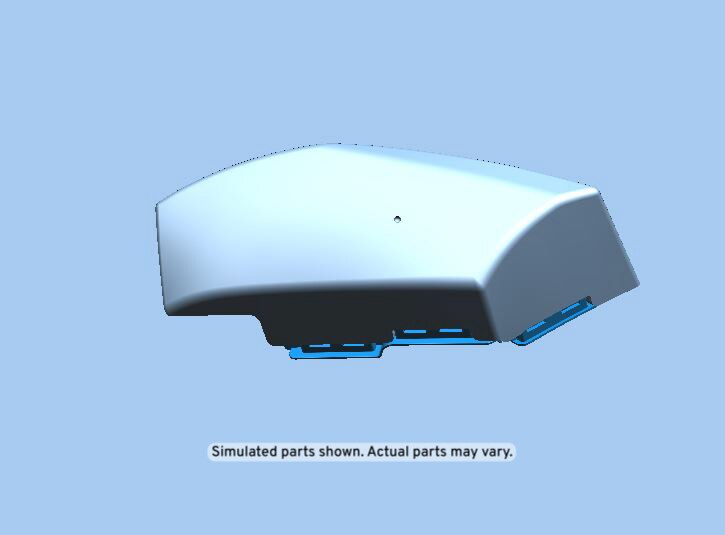 GM Genuine Parts Jet Black Rear Passenger Side Seat Back Bolster