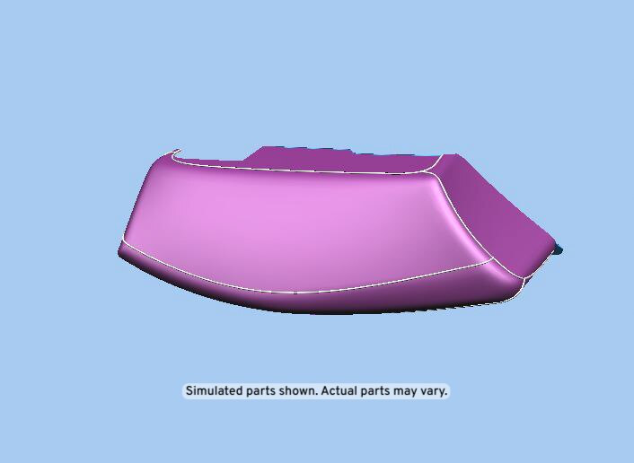 GM Genuine Parts Light Platinum Rear Driver Side Seat Back Bolster