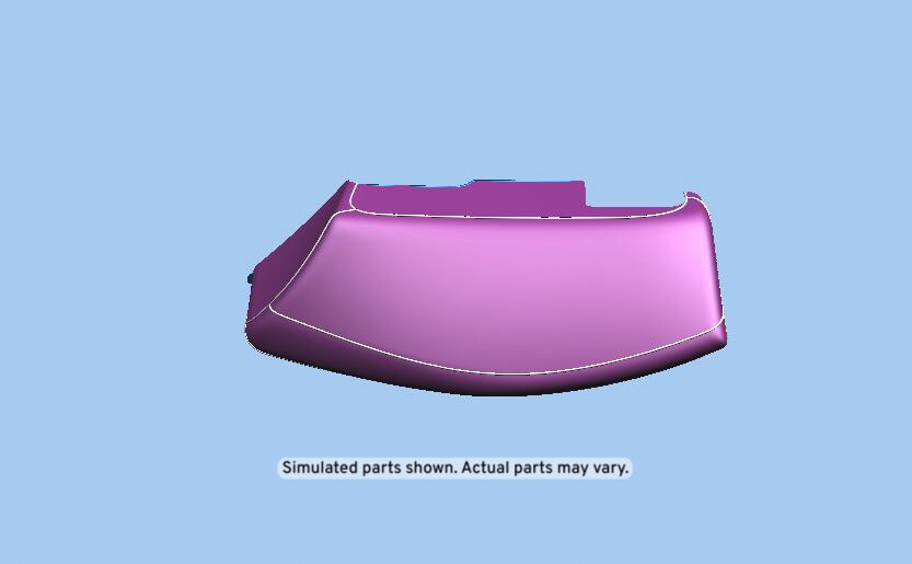 GM Genuine Parts Jet Black Rear Passenger Side Seat Back Bolster