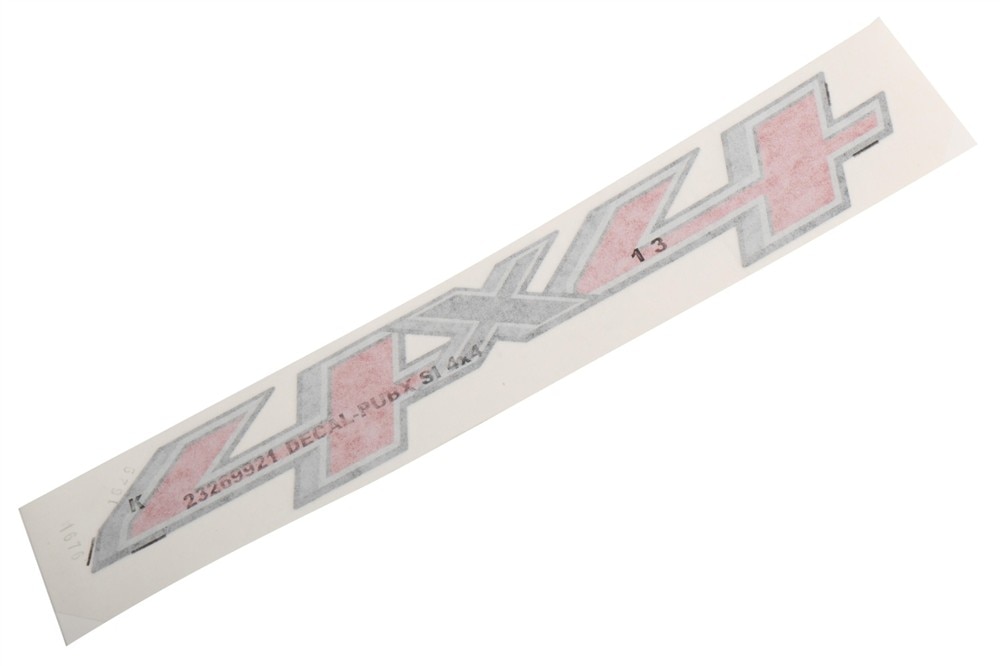 GM Genuine Parts Pickup Box Side 4x4 Decal