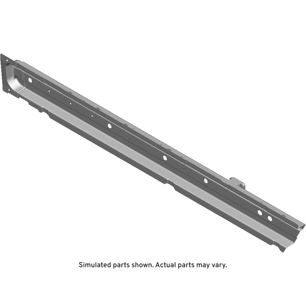 GM Genuine Parts Driver Side Inner Rocker Panel with Reinforcements, Extension, and Nut