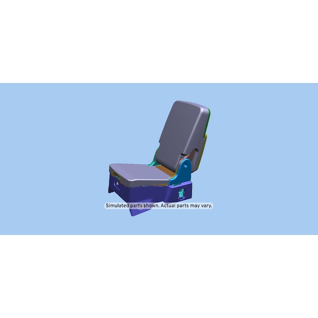 GM Genuine Parts Dark Ash Gray Front Center Seat