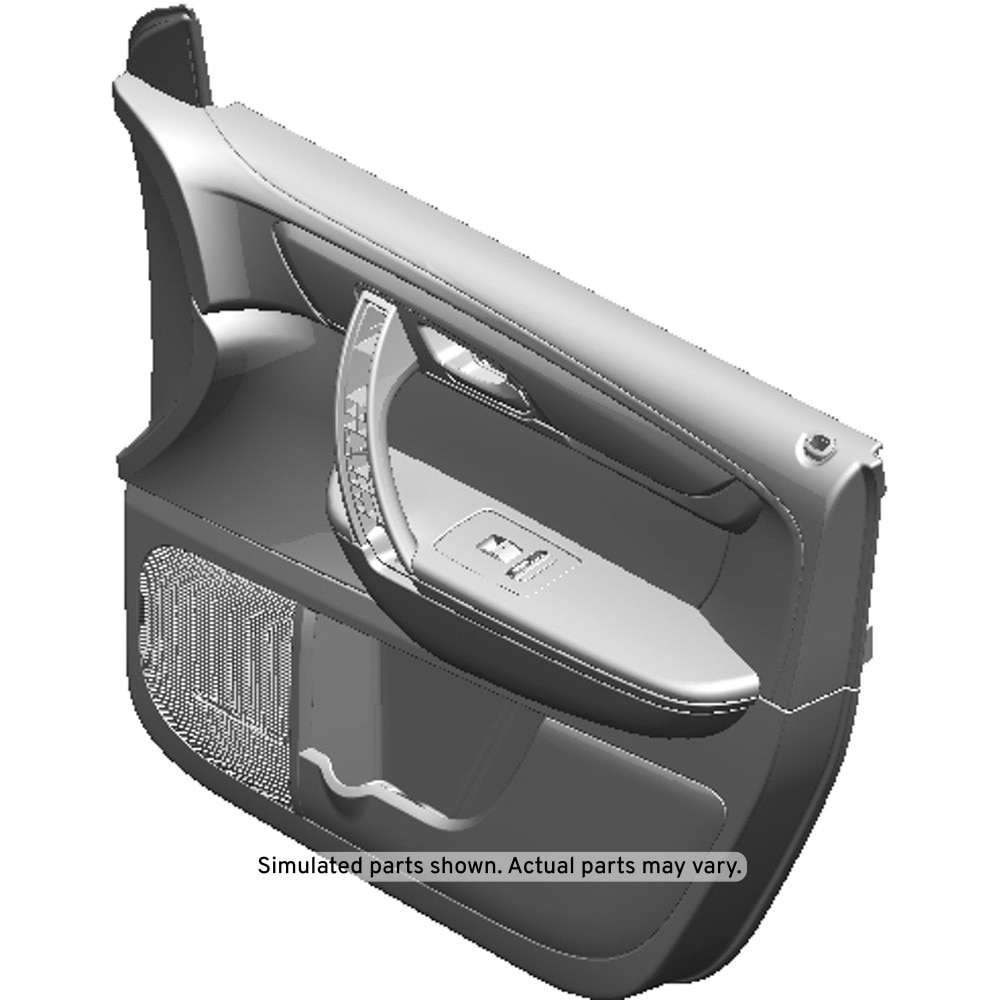 GM Genuine Parts Ebony Front Passenger Side Door Trim