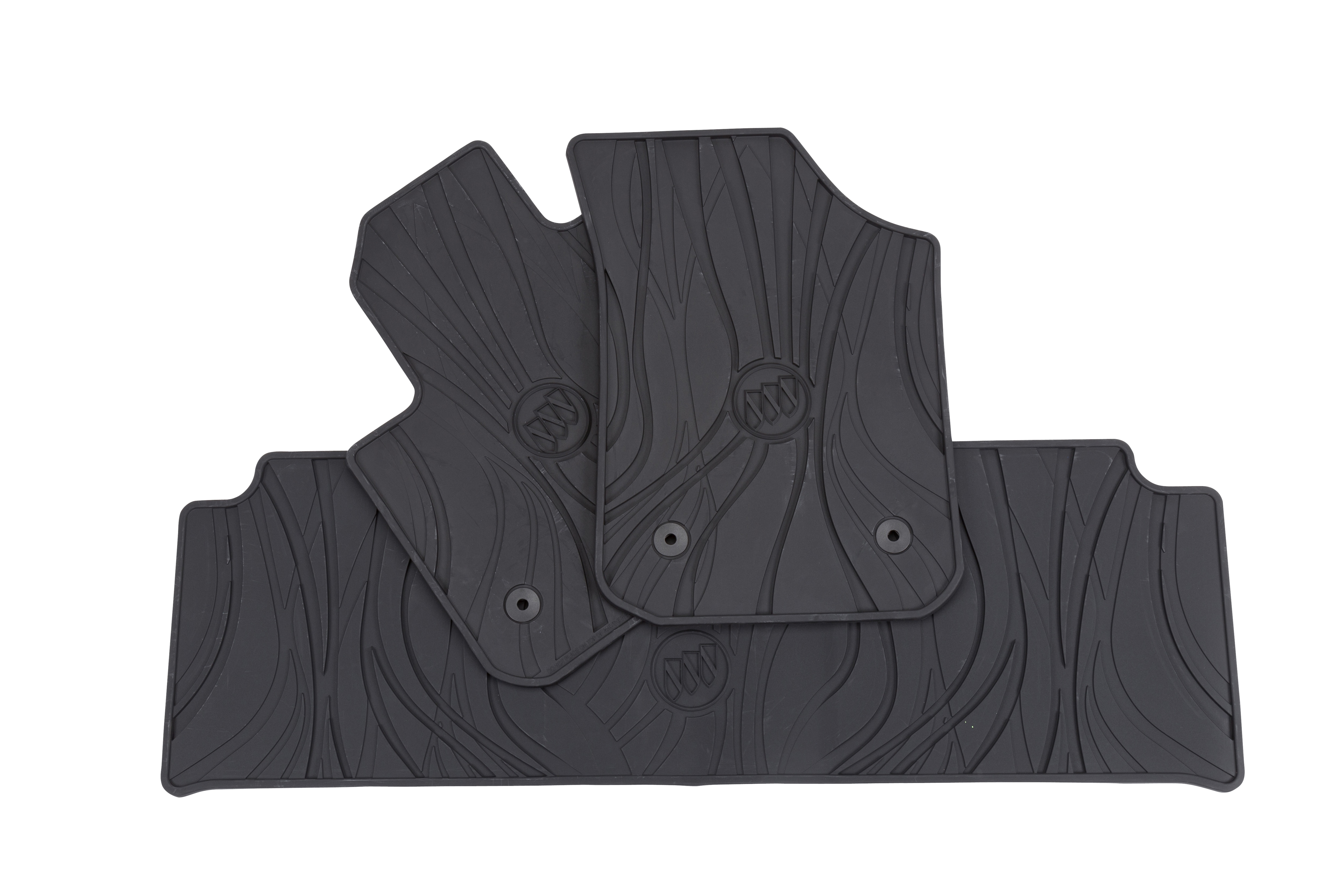 First- and Second-Row Premium All-Weather Floor Mats in Jet Black