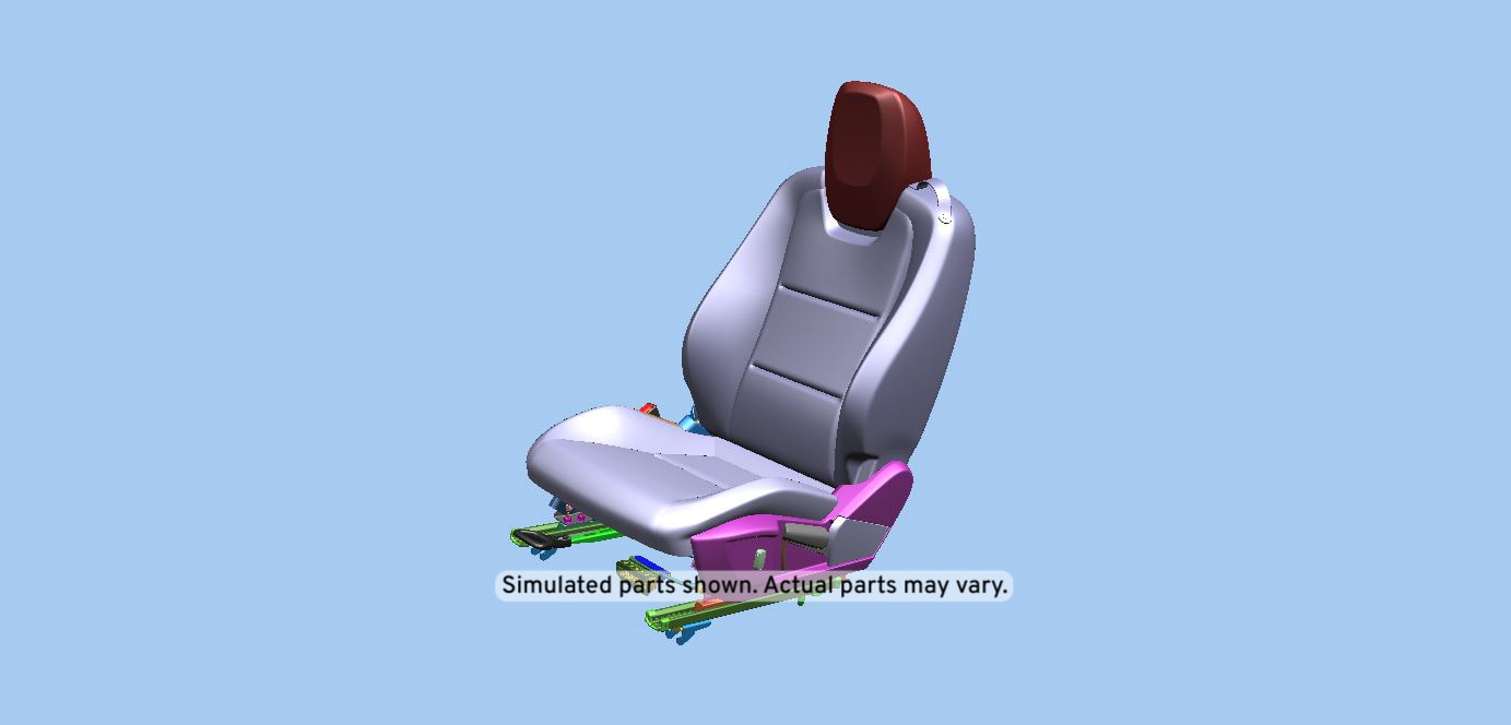 GM Genuine Parts Jet Black Driver Seat