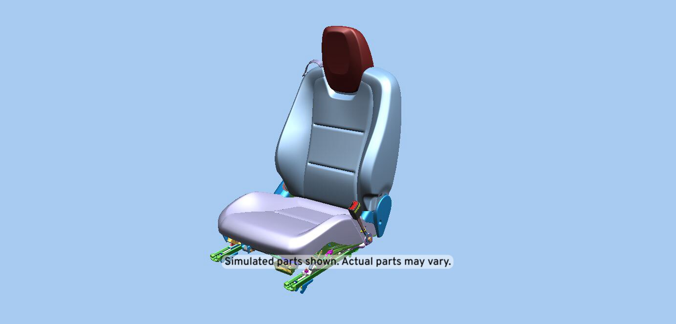 GM Genuine Parts Jet Black Passenger Seat