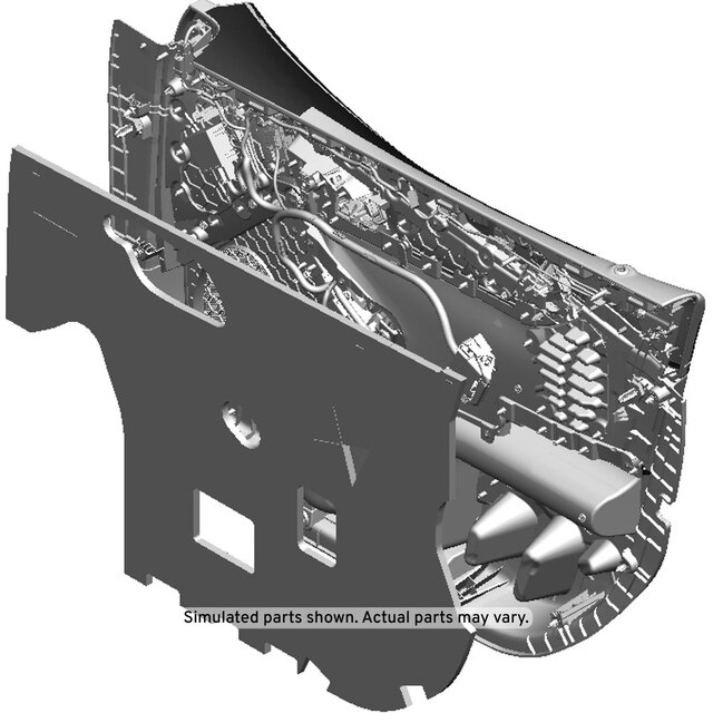 GM Genuine Parts Dark Titanium Front Driver Side Door Trim