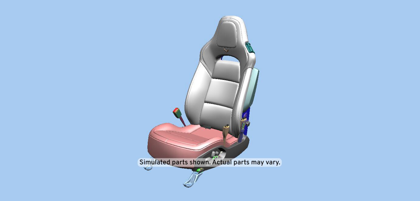 GM Genuine Parts Medium Ash Gray Driver Seat