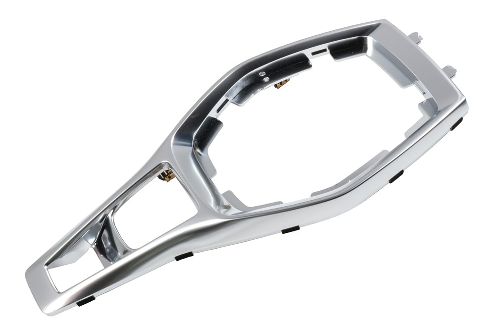 GM Genuine Parts Galvano Silver Front Floor Console Trim Plate