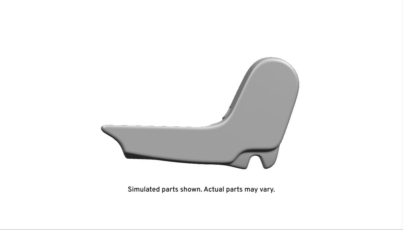 GM Genuine Parts Maple Sugar Rear Seat Frame Inner Finish Cover