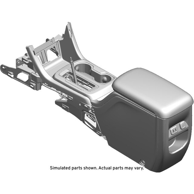 GM Genuine Parts Jet Black Front Floor Console