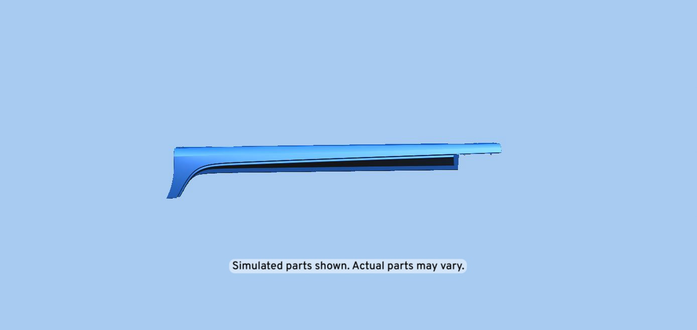 GM Genuine Parts Primed Driver Side Rocker Panel Molding