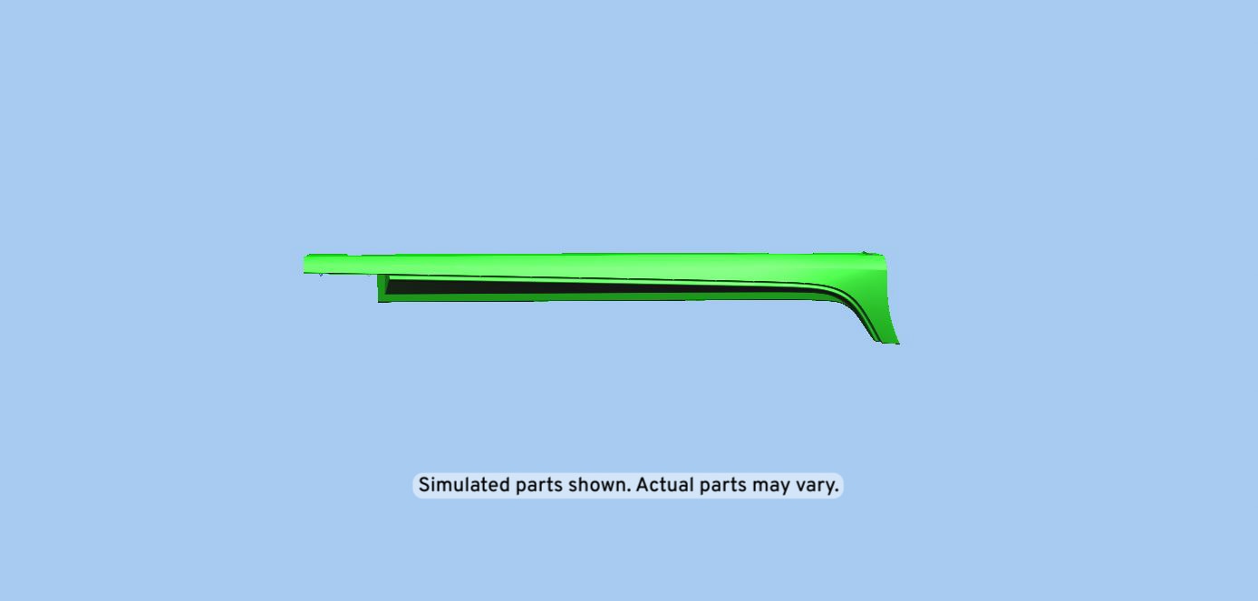 GM Genuine Parts Primed Passenger Side Rocker Panel Molding
