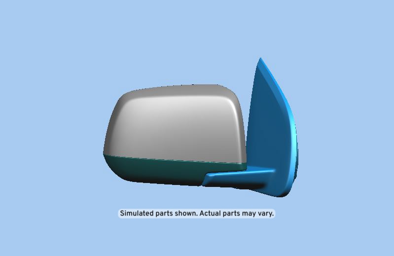 GM Genuine Parts Black Passenger Side Door Mirror