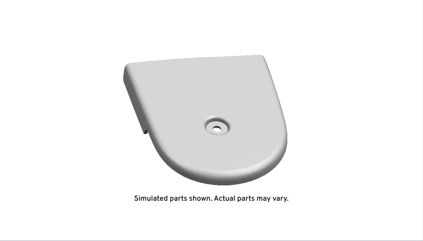 GM Genuine Parts Dark Ash Gray Front Center Seat Armrest Hinge Finish Inner Cover