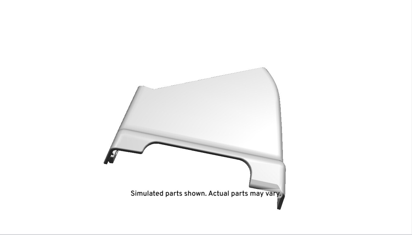 GM Genuine Parts Dark Ash Gray Front Center Seat Armrest Hinge Finish Inner Cover