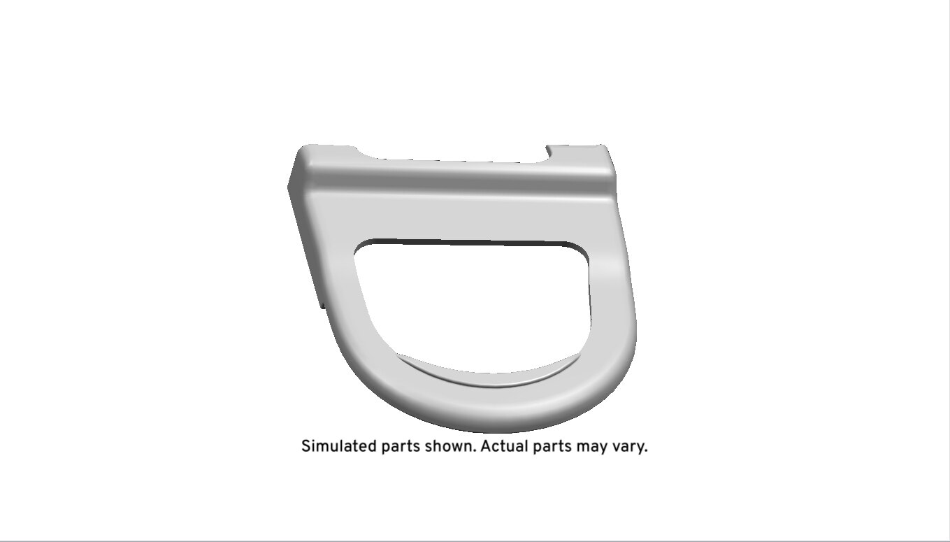 GM Genuine Parts Dark Ash Gray Front Center Seat Armrest Hinge Finish Inner Cover