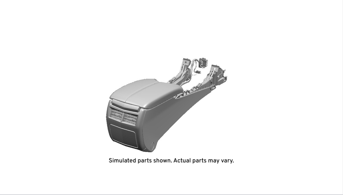 GM Genuine Parts Light Platinum Front Floor Console