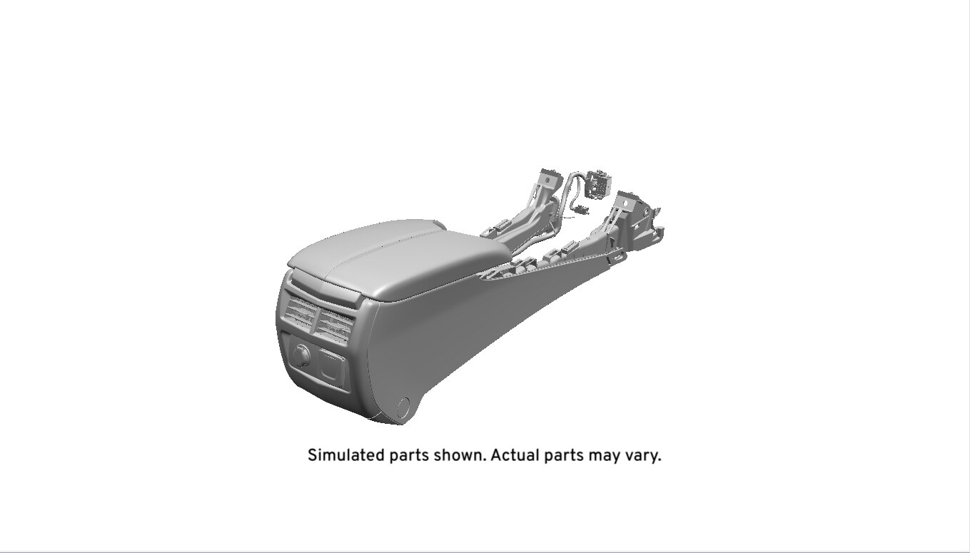GM Genuine Parts Light Platinum Front Floor Console