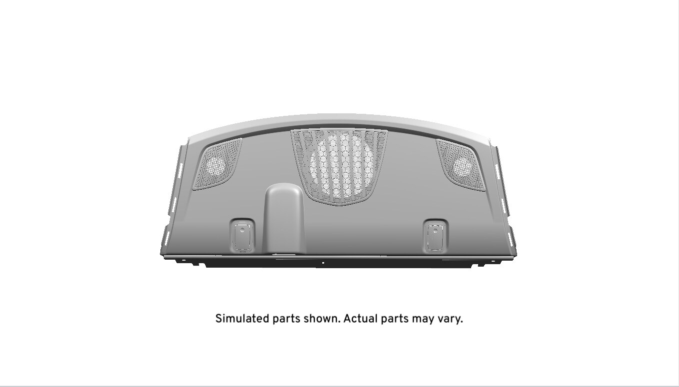 GM Genuine Parts Jet Black Rear Window Panel Trim