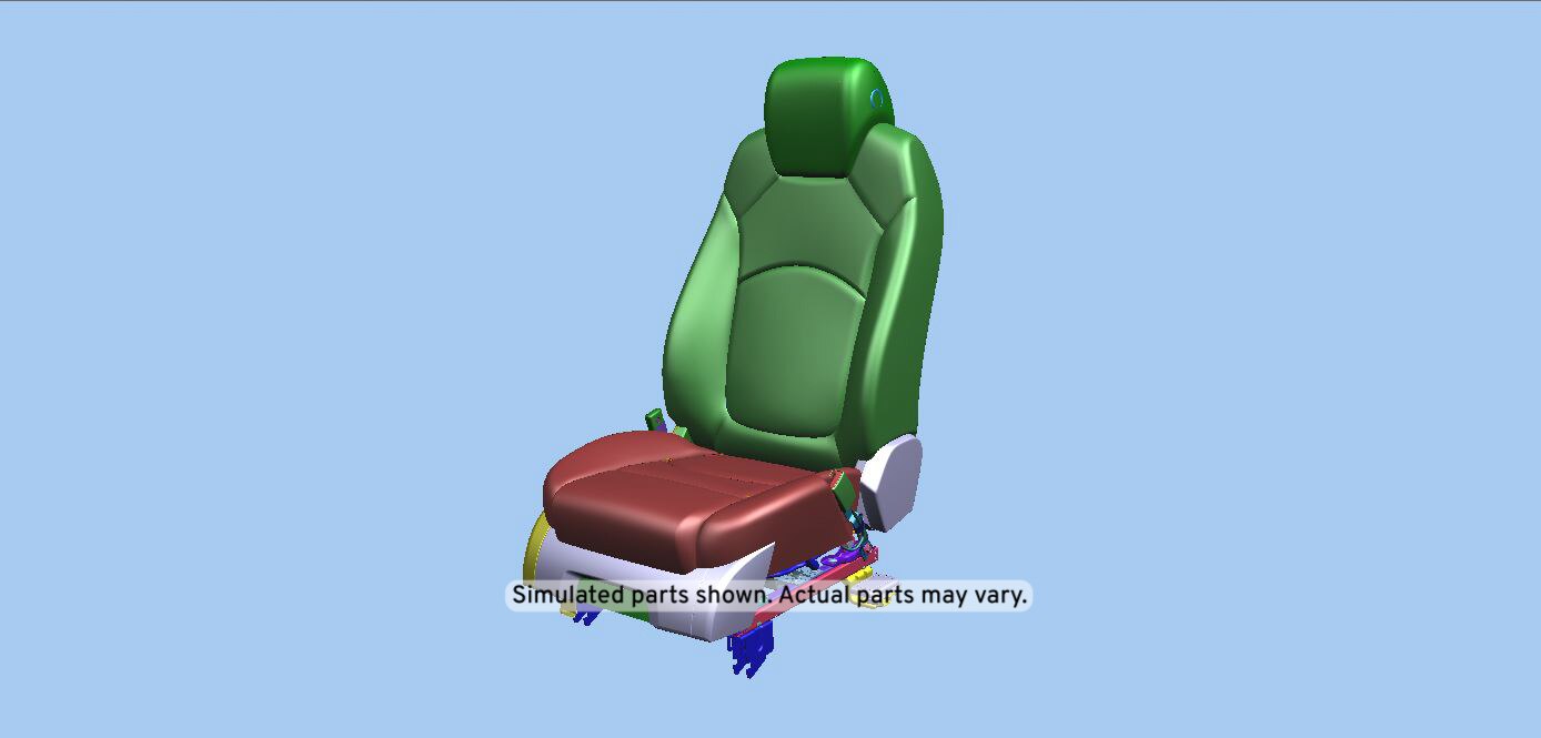 GM Genuine Parts Ebony Passenger Seat