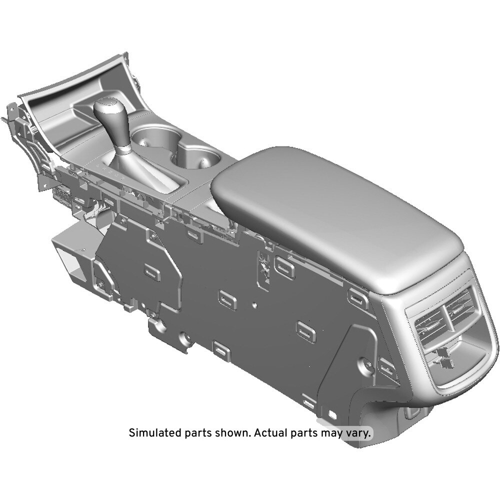 GM Genuine Parts Jet Black Front Floor Console