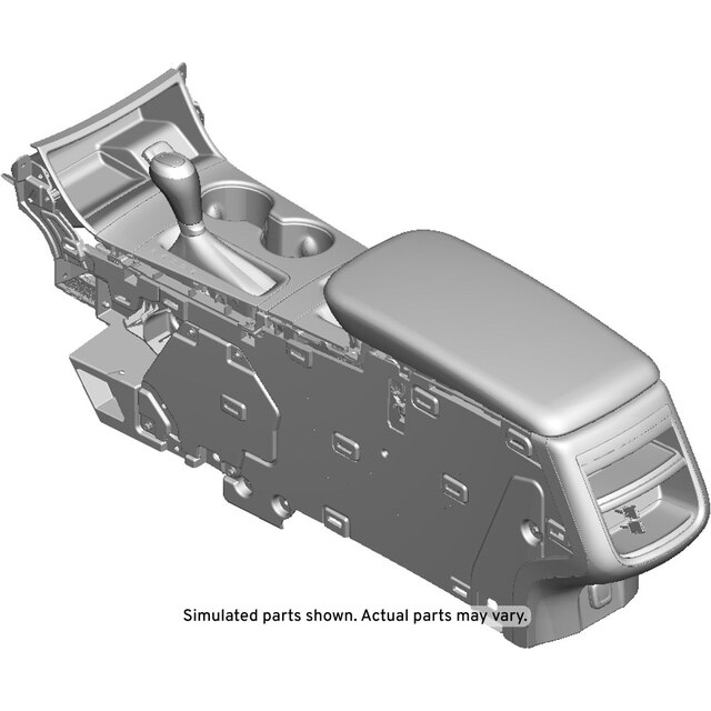 GM Genuine Parts Jet Black Front Floor Console