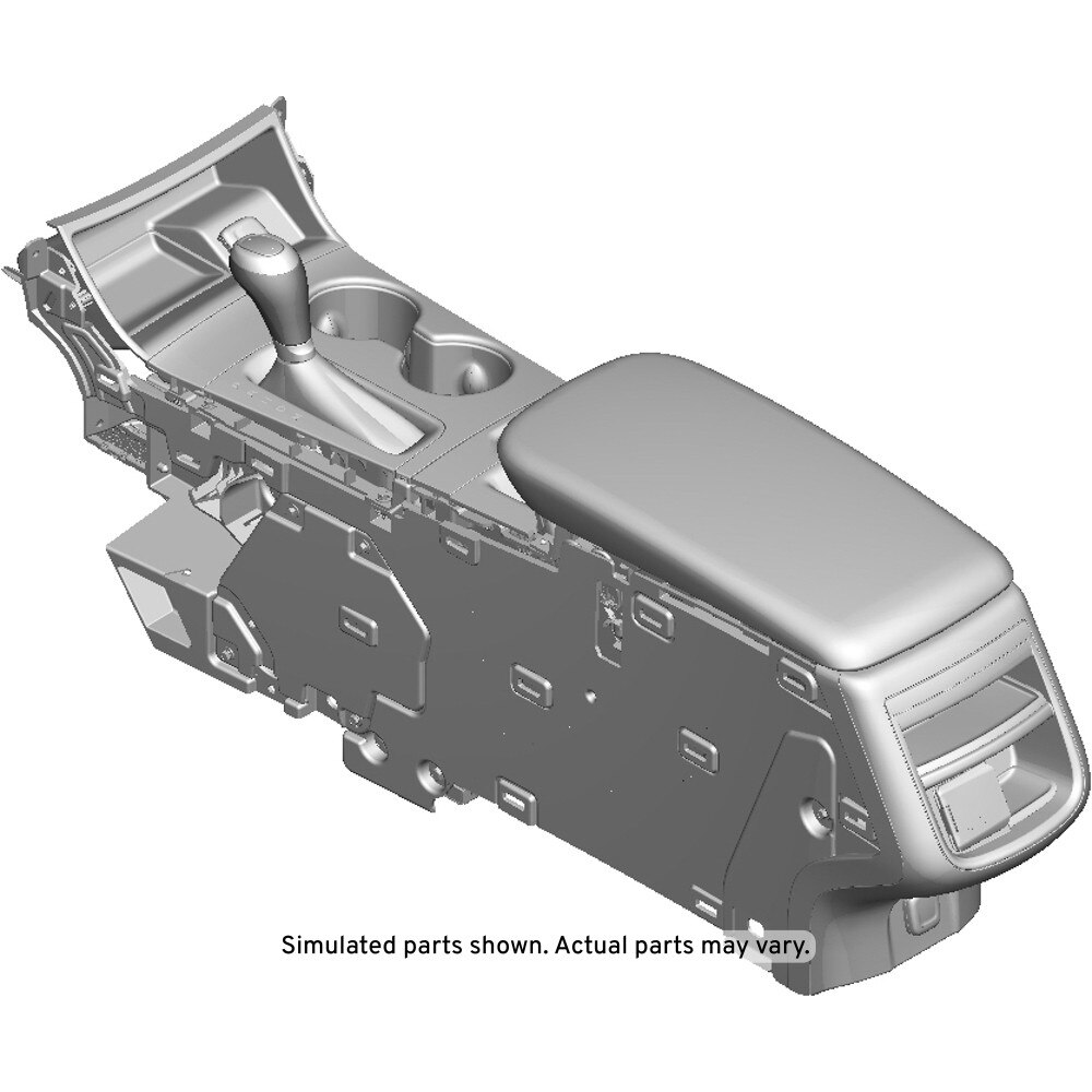 GM Genuine Parts Jet Black Front Floor Console