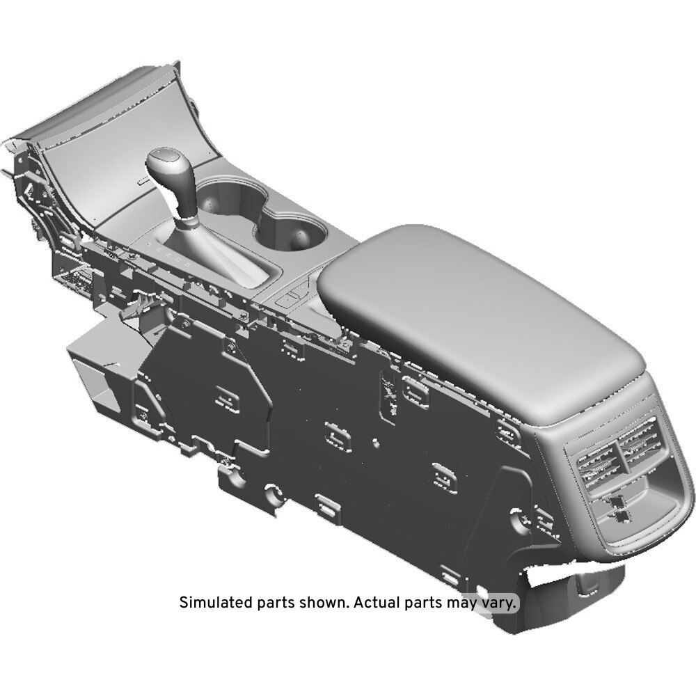 GM Genuine Parts Jet Black Front Floor Console